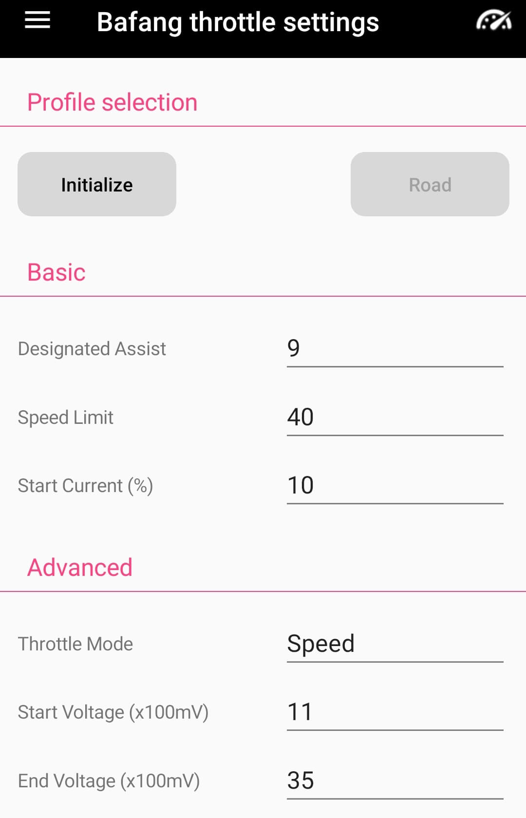 Bafang BBSHD 1000w throttle settings Bafang BBSHD throttle 1000W