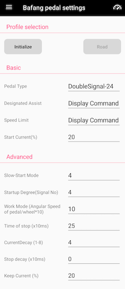 Bafang BBS01 250w pedal settings Bafang BBS01 pedal 250w