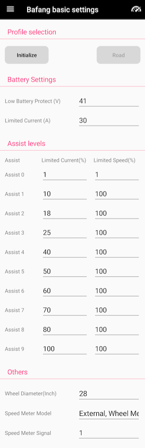Bafang Ultra m620 basic settings Bafang Ultra basic
