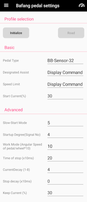 Bafang Ultra m620 pedal settings Bafang Ultra pedal
