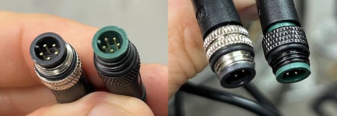 EggRider Rad version connector type EggRider Rad version connector types