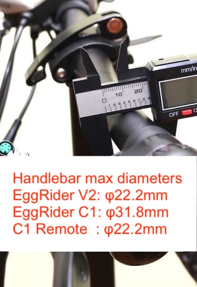 Handlebar measurement Handlebar measurement