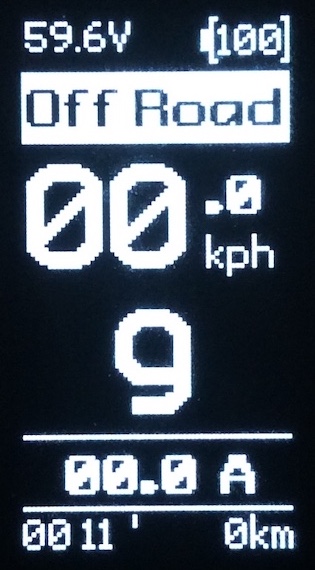 EggRider display main screen V1 "EggRider display main screen layout v1"