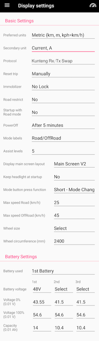 Kunteng Display Settings Kunteng Display Settings