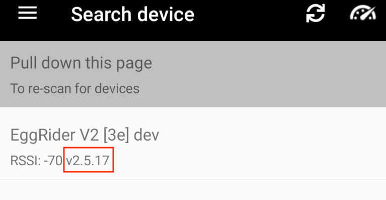 EggRider V2 search page version EggRider V2 version in search page